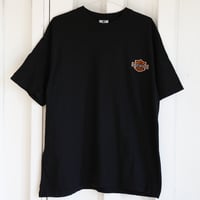 【2XL-size】ハーレー古着Tシャツ バー＆シールド 刺繍