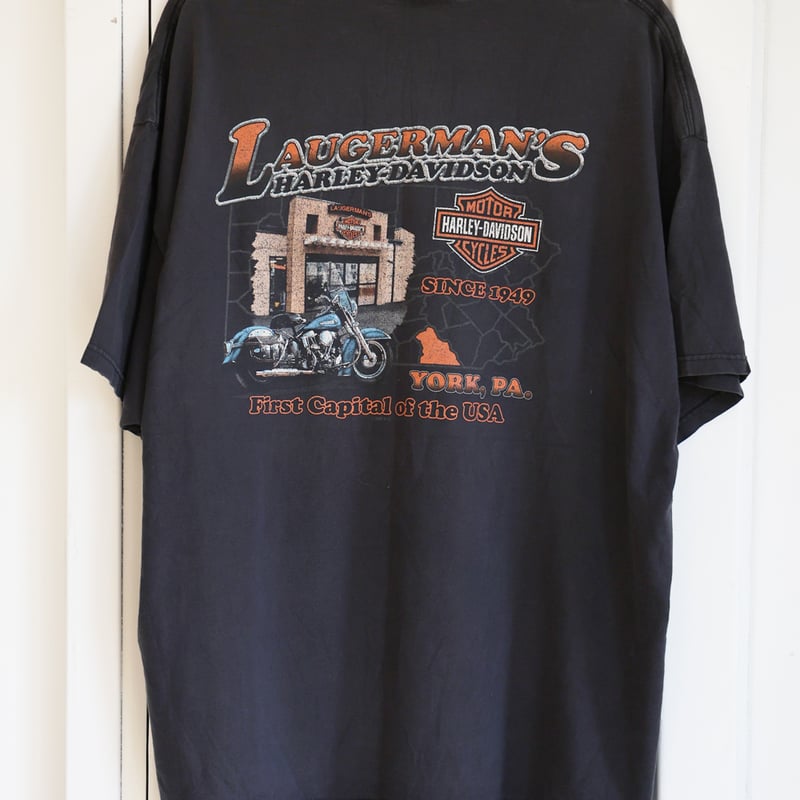 3XL-size】ハーレー古着Tシャツ パンヘッド バックプリント 3XL-size】ハーレー古着Tシャツ パンヘッド バックプリント