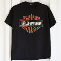 【M-size】ハーレー古着Tシャツ バー＆シールド NYディーラー