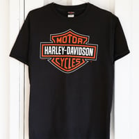【M-size】ハーレー古着Tシャツ バーアンドシールドロゴ