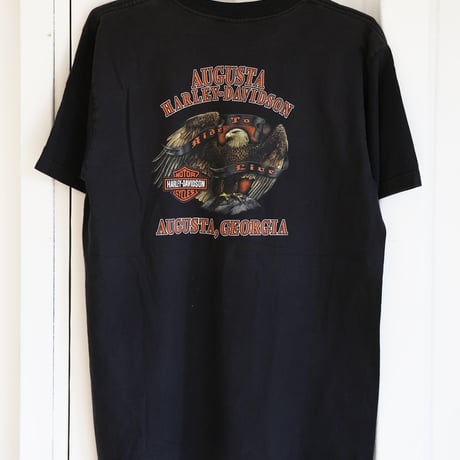 【L-size】ハーレー古着Tシャツ スカルプリント