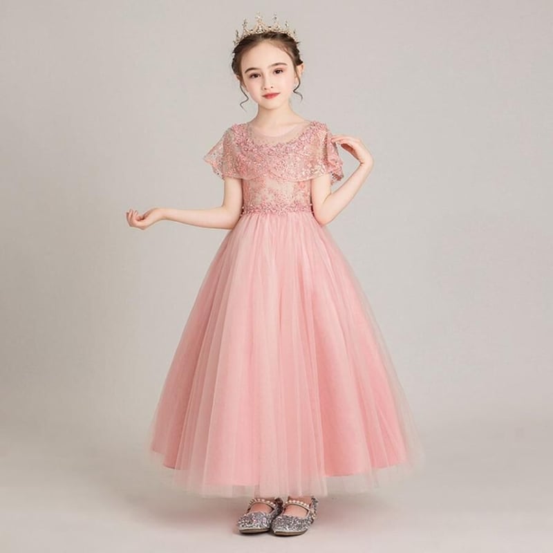 2泊3日】レースケープ付きロングドレス【レンタル】 | Princesskids 2泊3日】レースケープ付きロングドレス【レンタル】 | Princesskids