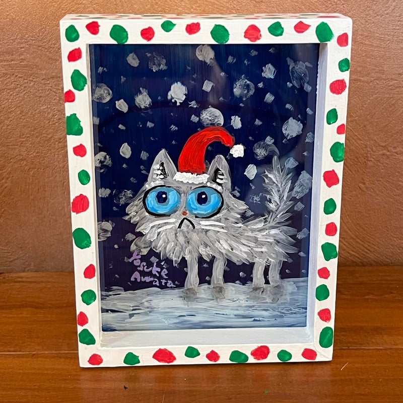 雪が降る夜の猫サンタ | Yosuke Awata