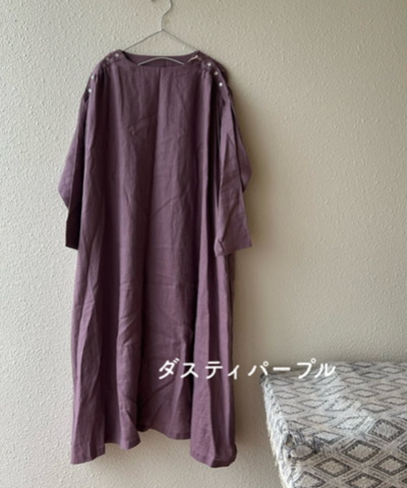 08Mab 肩ボタン開きワンピース | Atelier links