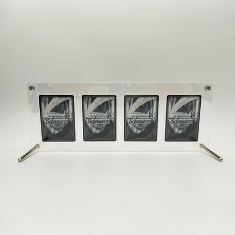 （受注生産）アクリル4連カードディスプレイ レギュラーサイズ用