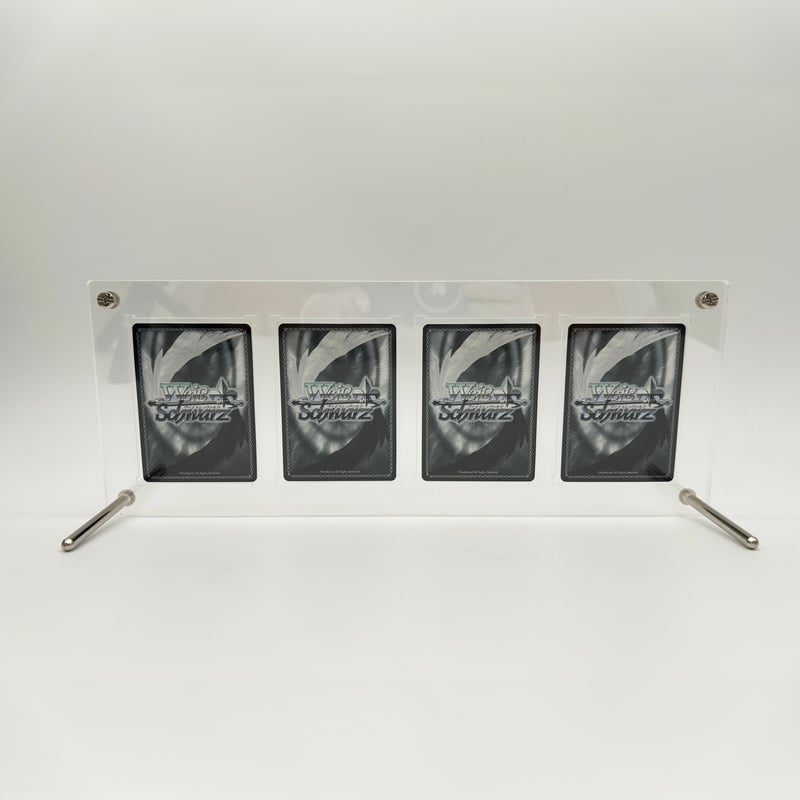 受注生産）アクリル4連カードディスプレイ レギュラーサイズ用
