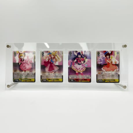 （受注生産）アクリル4連カードディスプレイ レギュラーサイズ用