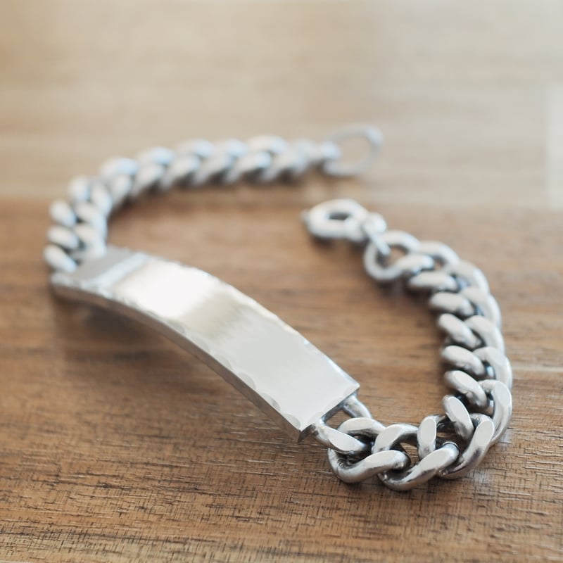 ヴィンテージ 米国医療IDブレスレット Sterling Silver仕様 ヴィンテージ WWII 米軍 ID ブレスレット Sterling Silver仕様