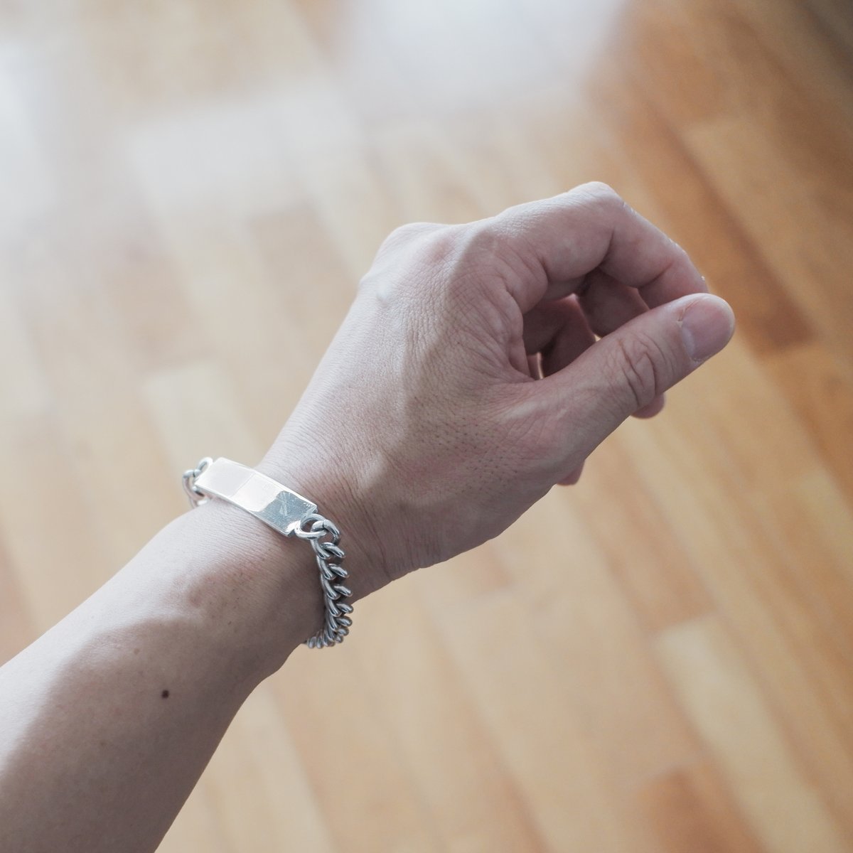 英国製 1976年 ヴィンテージ】IDブレスレット ホールマーク