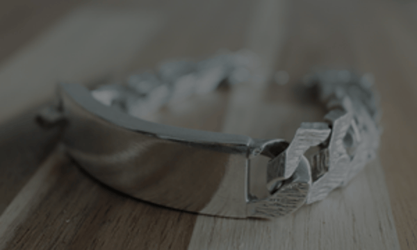 英国製IDブレスレット|old silver オールドシルバー 英国製IDブレスレット|old silver オールドシルバー