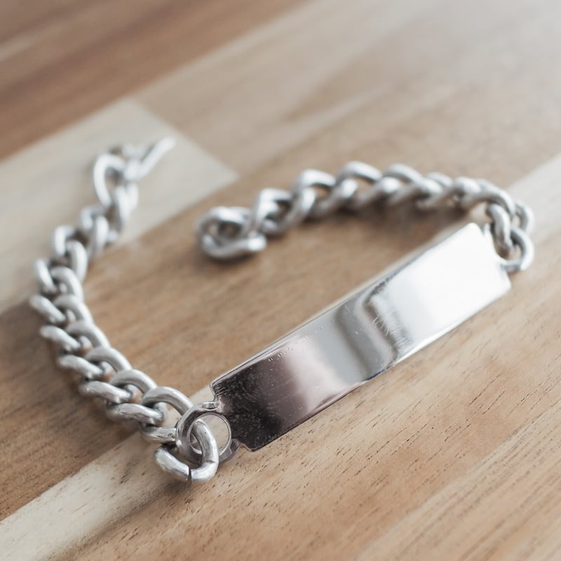 英国製 1976年 ヴィンテージ】IDブレスレット ホールマーク