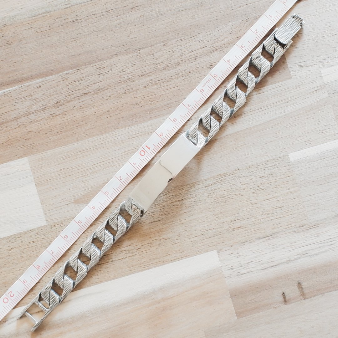 英国製 1983年 ヴィンテージ】IDブレスレット ホールマーク：ロンドン