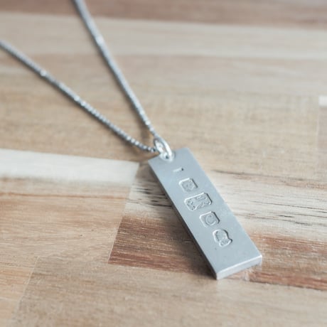 英国製IDブレスレット｜old silver オールドシルバー