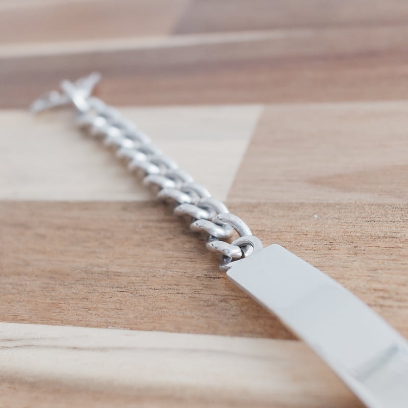 英国製 1976年 ヴィンテージ】IDブレスレット ホールマーク