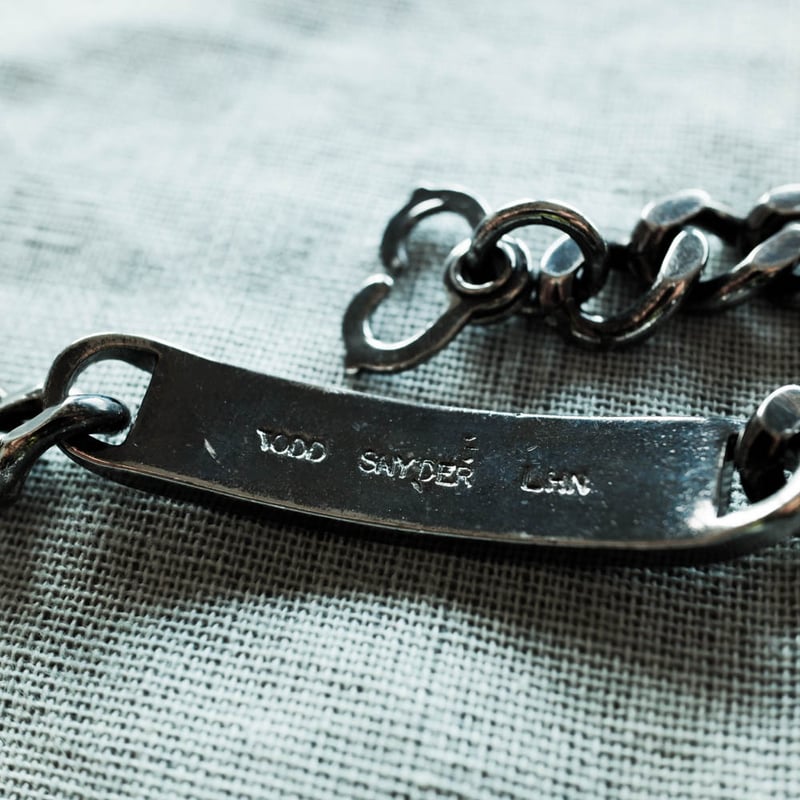 LHN jewelry x TODD SNYDER ダブルネーム】 IDブレスレット ブラッ