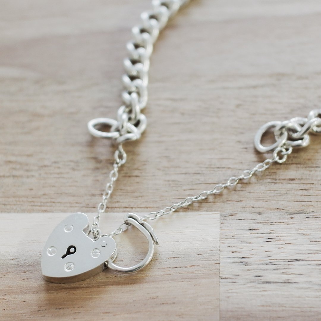 英国製 1968年 ヴィンテージ 】パドロックブレスレット 南京錠 ホール