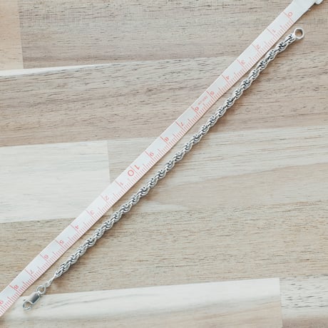 【デンマーク製 Hermann Siersbøl 1990年代】ロープチェーンブレスレット m180