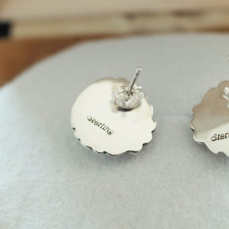 【1990年代 ヴィンテージ】シルバー & ターコイズ ピアス ナバホスタイル s20