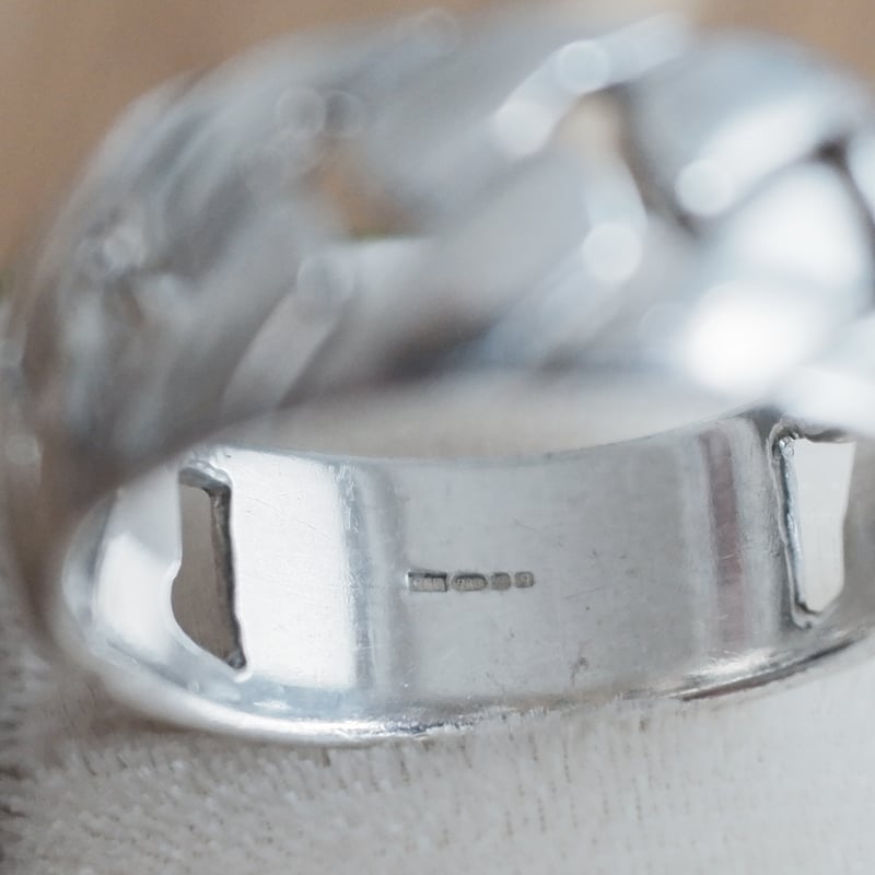 英国製 2006年 ヴィンテージ】シルバー リング ホールマーク