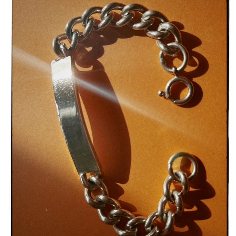 英国製 1978年 ヴィンテージ】IDブレスレット ホールマーク：ロンドン