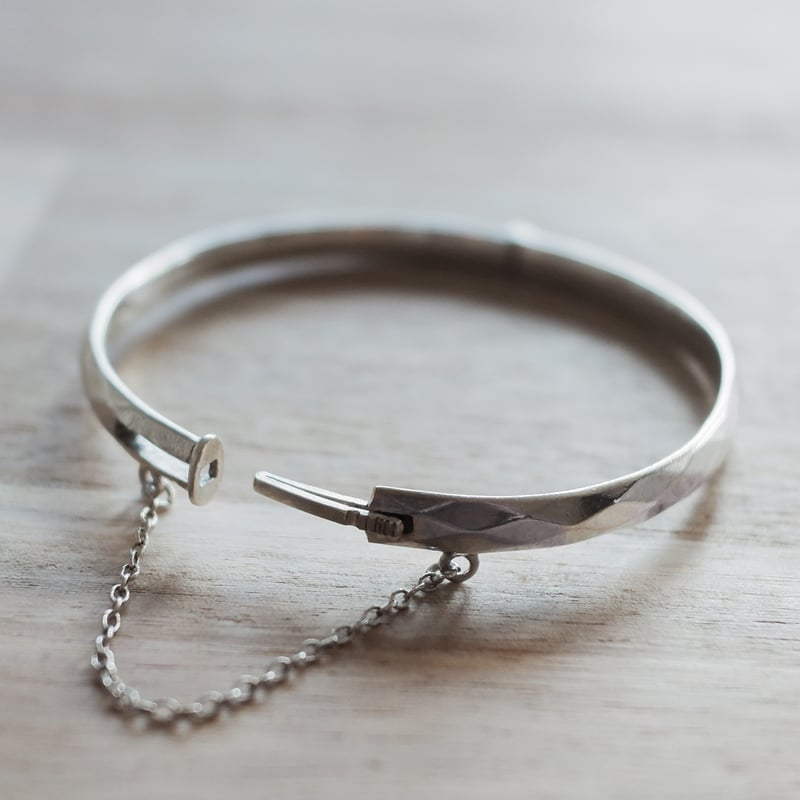 英国製 1962年 ヴィンテージ】シルバー バングル ホールマーク