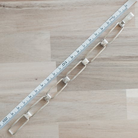 【オランダ製 J.M. de Visscher 1940年代頃 ヴィンテージ】シルバー835 ワイヤーリンクチェーンブレスレット m325