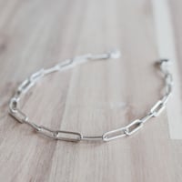 【ドイツ製 FBM 1980年代頃】シルバークリップチェーンブレスレット m341