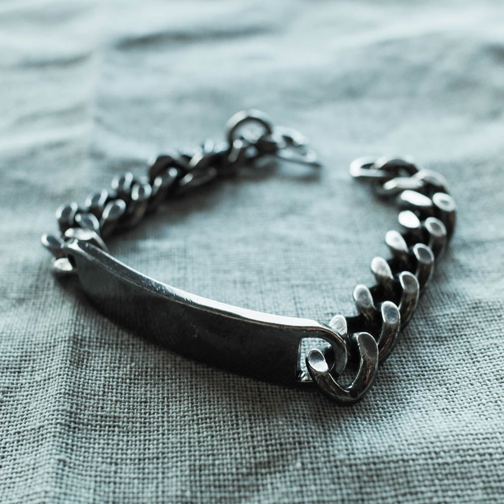 送料税込【Chained&Able】DOUBLE WRAP ID ブレスレット(2色)国発 LHN jewelry x TODD SNYDER ダブルネーム】 IDブレスレット