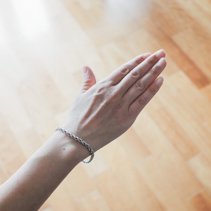 ヴィンテージ※ロープチェーンブレスレット シルバー VINTAGE