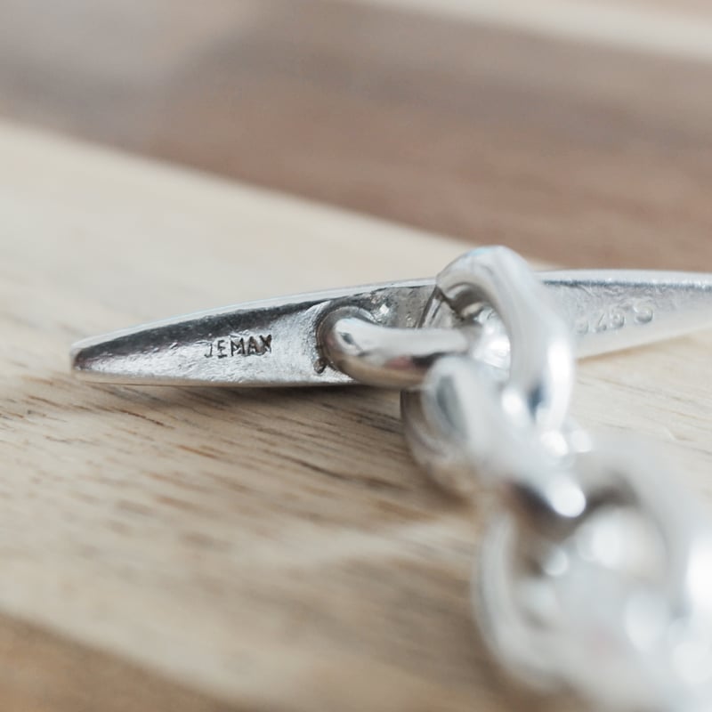 デンマーク製 JEMAX 1980年代 ヴィンテージ】シルバーアンカーチェーン