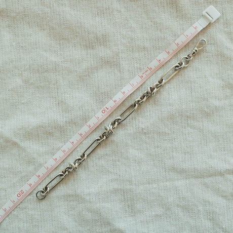 【英国 1990年代】シルバーチェーンブレスレット イギリス m35