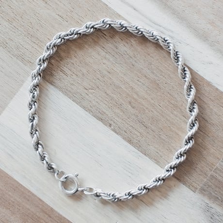 【デンマーク製 JENS AAGAARD 1990年代 ヴィンテージ 】ロープチェーンブレスレット m181