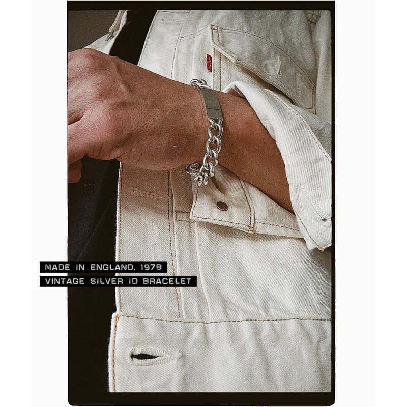 英国製 1978年 ヴィンテージ】IDブレスレット ホールマーク：ロンドン