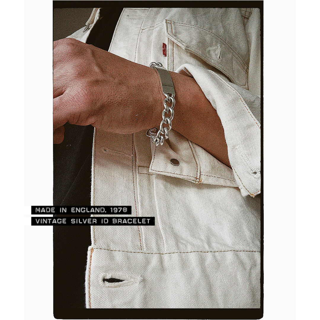 英国製 1978年 ヴィンテージ】IDブレスレット ホールマーク：ロンドン