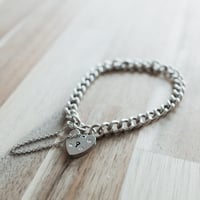 【英国製 1968年 ヴィンテージ 】パドロックブレスレット 南京錠 ホールマーク：バーミンガム イギリス m164