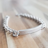 英国 IDプレートシルバー ブレスレット 重量級 シェフィールド 英国 IDプレートシルバー ブレスレット 重量級 シェフィールド