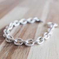【デンマーク製 Aarre & Krogh 1960年代 ヴィンテージ】シルバーアンカーチェーンブレスレット m307