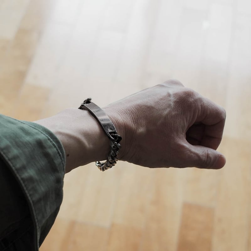 LHN jewelry x TODD SNYDER ダブルネーム】 IDブレスレット ブラッ