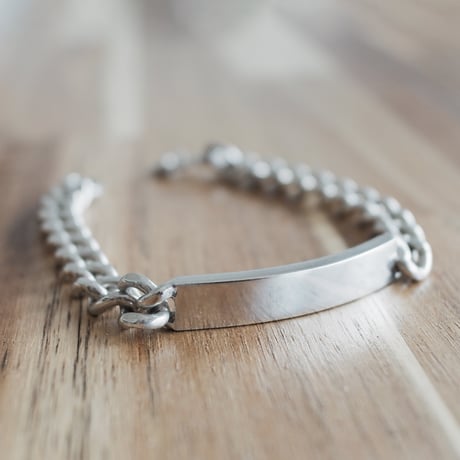 英国製IDブレスレット|old silver オールドシルバー 英国製IDブレスレット|old silver オールドシルバー