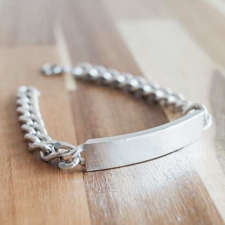 英国 IDプレートシルバー ブレスレット 重量級 シェフィールド 英国 IDプレートシルバー ブレスレット 重量級 シェフィールド