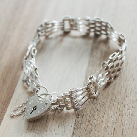 英国製IDブレスレット|old silver オールドシルバー 英国製IDブレスレット|old silver オールドシルバー