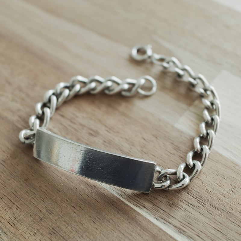 英国製 1990年 ヴィンテージ】IDブレスレット ホールマーク：ロンドン