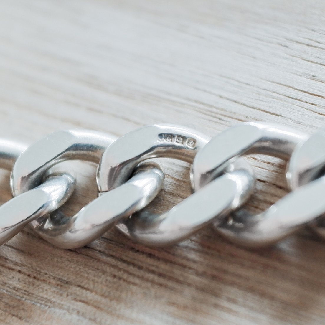 英国製1992年 ヴィンテージ IDブレスレット バーミンガム シルバー 925 英国製 1992年 ヴィンテージ IDブレスレット バーミンガム