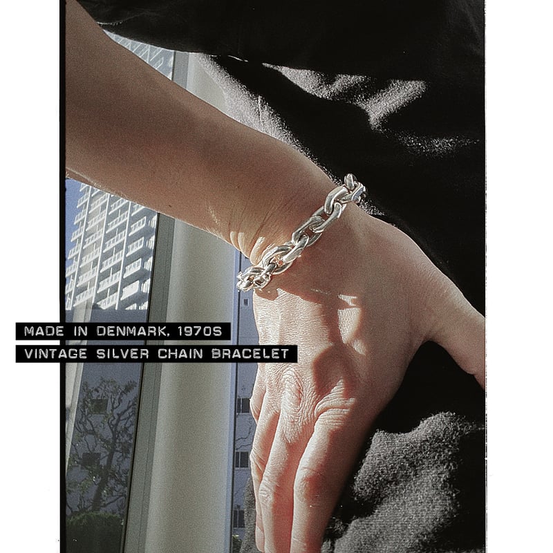 vintage デンマーク シルバー ブレスレット danish Denmark Denmark Vintage Silver Chain Bracelet デンマーク
