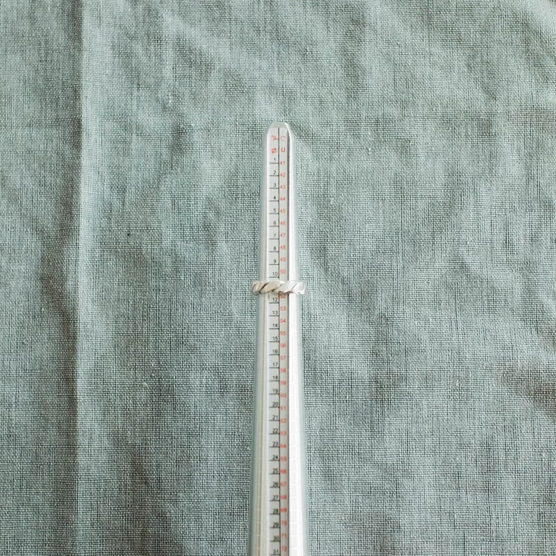 メキシコ製 1980年代 ヴィンテージ】シルバーリング ロープリング 11号