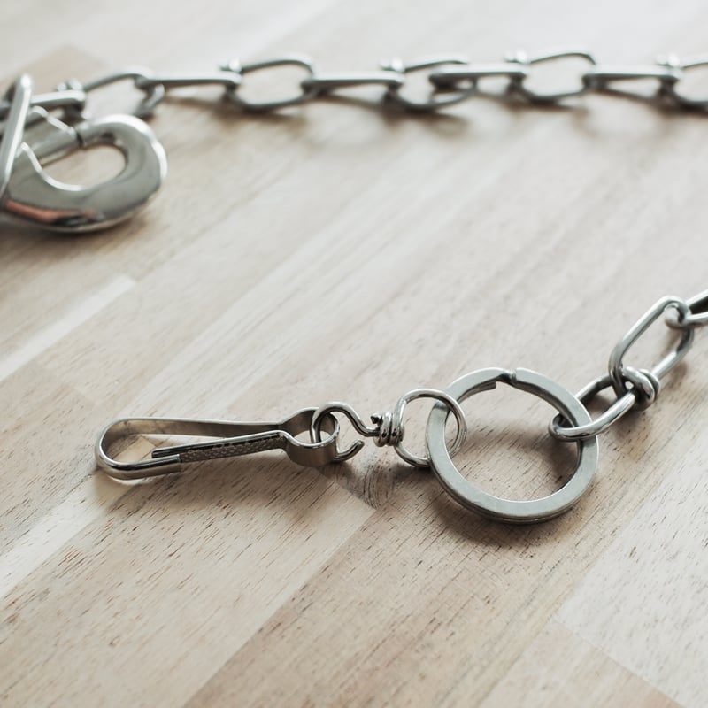 受注生産品|old silverオリジナル】ウォレットチェーン 英国 受注生産品|old silverオリジナル】ウォレットチェーン 英国