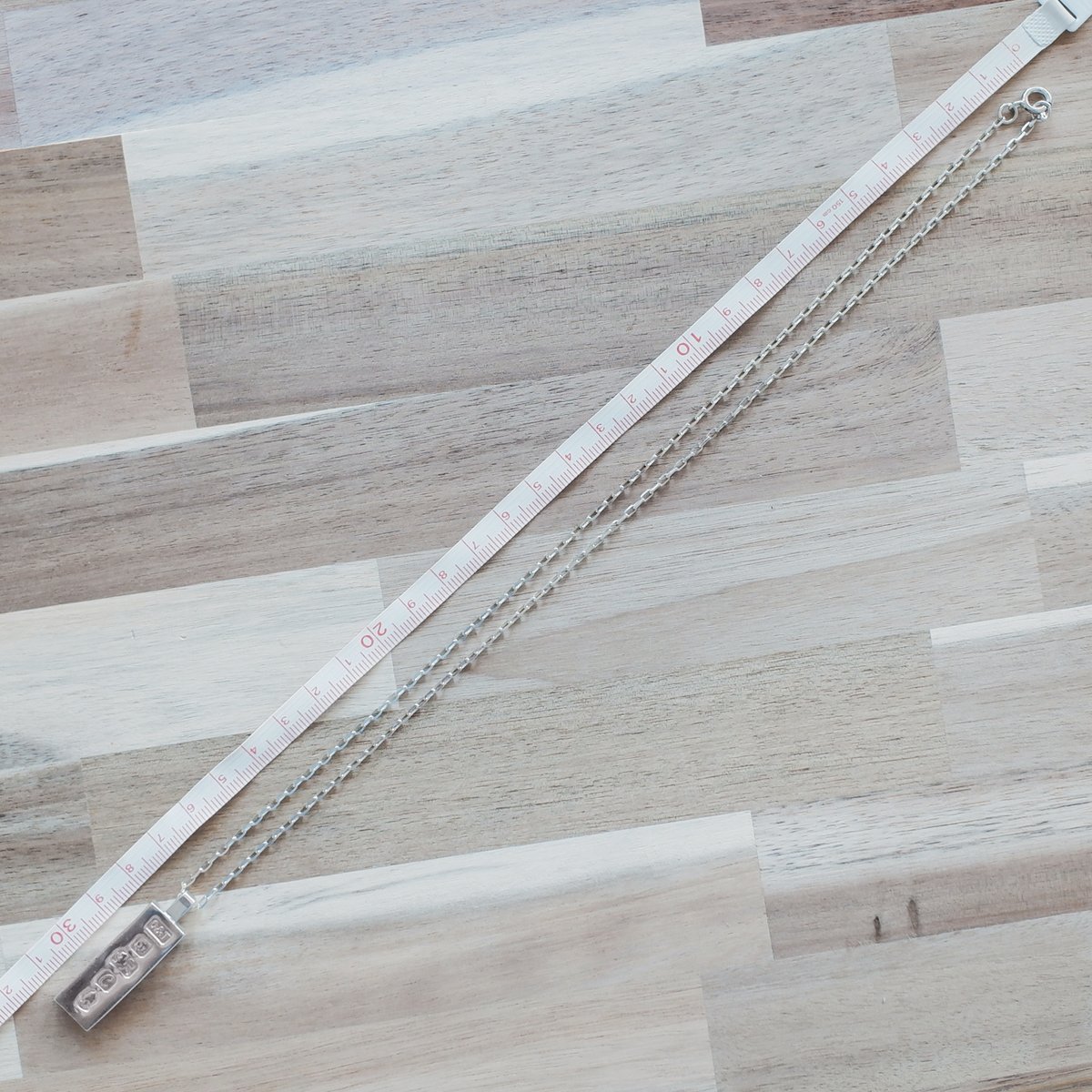 英国製 1977年 ヴィンテージ】シルバー インゴットネックレス