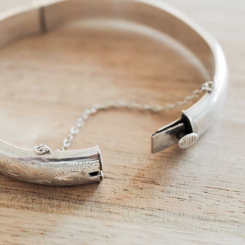 英国製 1965年 ヴィンテージ】シルバー バングル ホールマーク