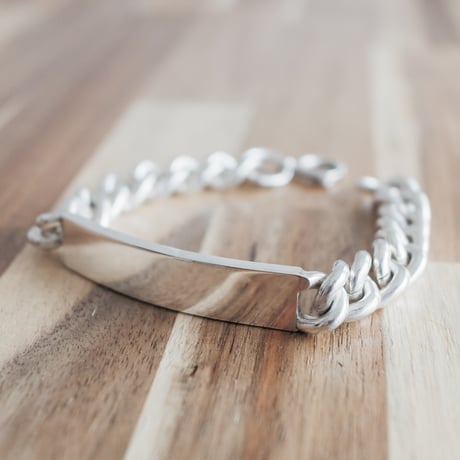 1978年 イギリス ロンドン製 ヴィンテージ IDブレスレット 925