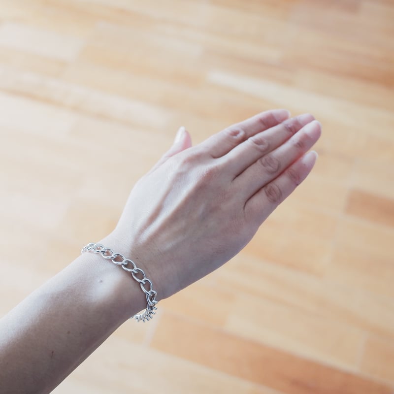 ビンテージ　英国製　シルバー チェーンブレスレット 英国製 1965年 ヴィンテージ 】シルバーチェーンブレスレット